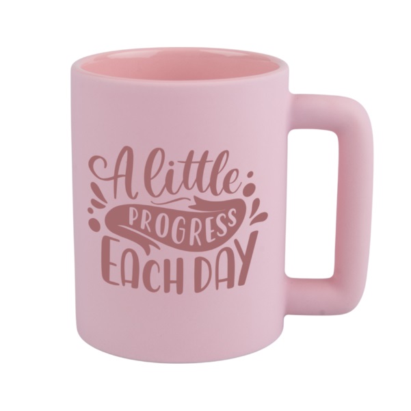 Coloured Matte Sublimation Mug - Rectangular Handle